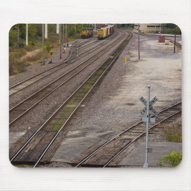Jeff City Railroad Tracks Mouse Pad (Front)