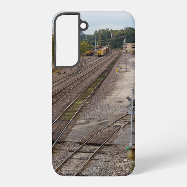 Jeff City Railroad Tracks Samsung Galaxy S22+ Case (Back)