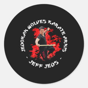 Jeff Jeds Karate Arnis Jedokan Classic Round Sticker