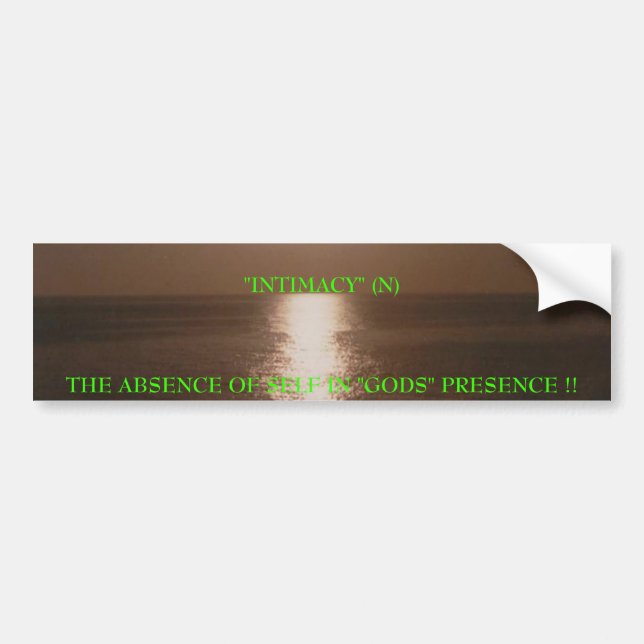 Jeff Price sunset, Bumper Sticker (Front)