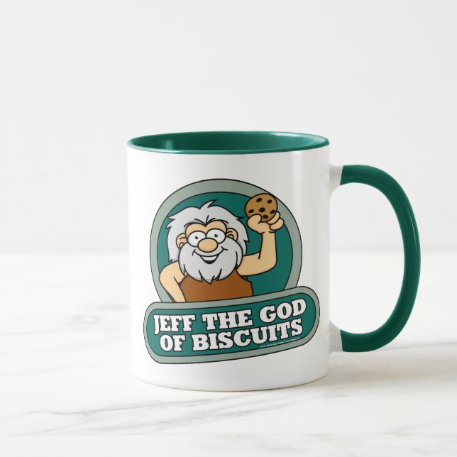 Jeff the God of Biscuits Mug (Right)