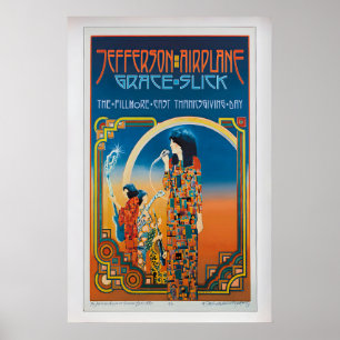 Jefferson Airplane 1970 Concert Poster Music Gig