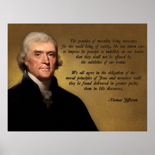 Jefferson Christian Morality Poster (Front)