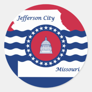 Jefferson City, Missouri, United States Classic Round Sticker