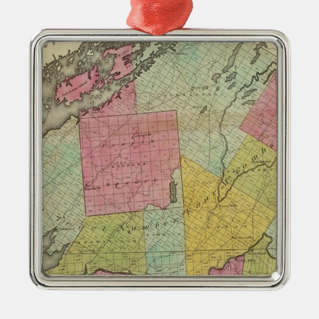 Jefferson County Metal Ornament (Front)