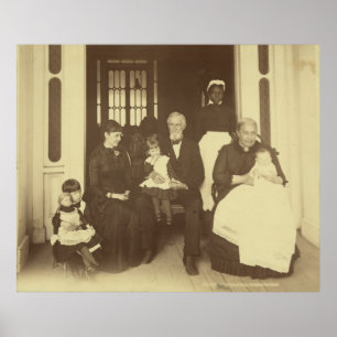 Jefferson Davis & Three Generations by E. Wilson Poster