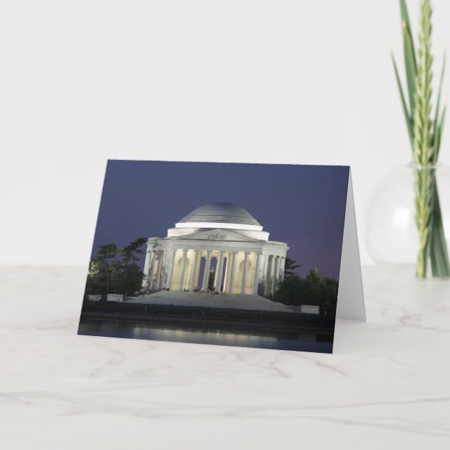 Jefferson Memorial Greeting Card (Front)