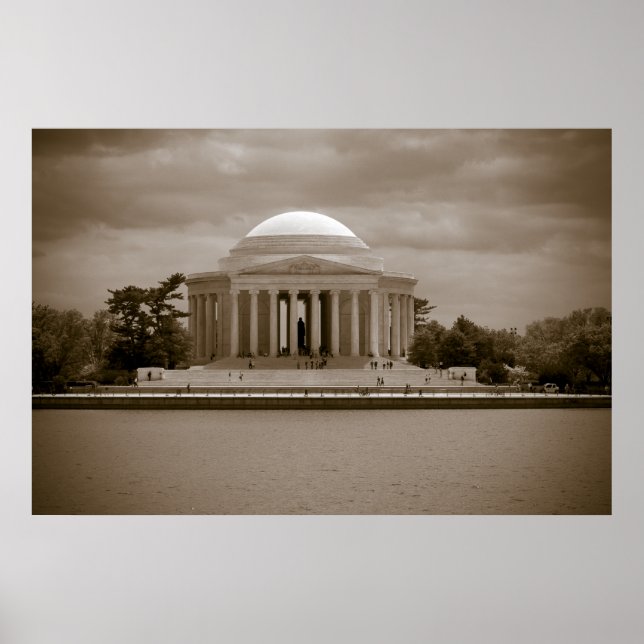 Jefferson Memorial Old Time Print (Front)