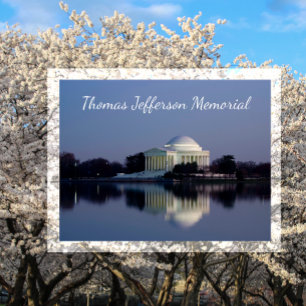 Jefferson Memorial, Reflection in Tidal Pool Postcard
