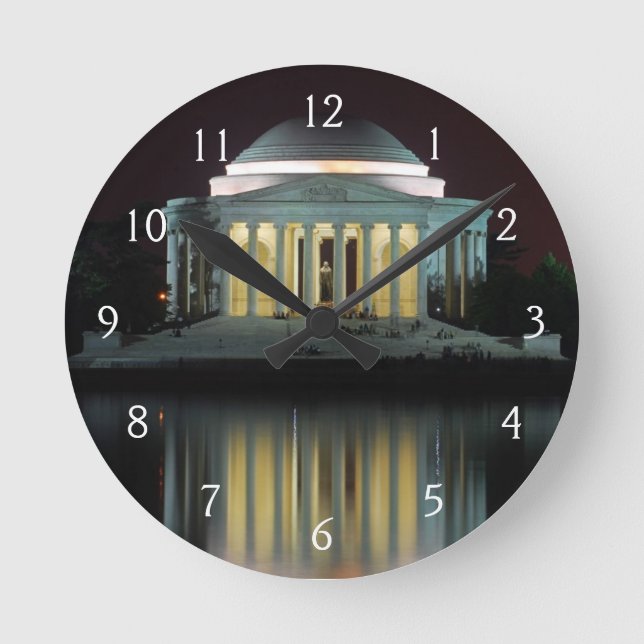 Jefferson Memorial Round Clock (Front)