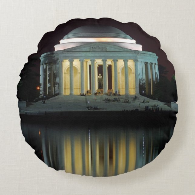 Jefferson Memorial Round Cushion (Front)