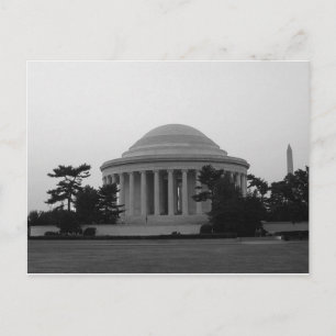 Jefferson Memorial Washington Monument Postcard