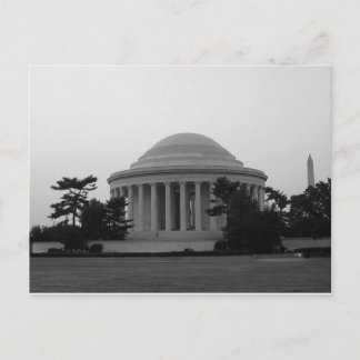 Jefferson Memorial Washington Monument Postcard