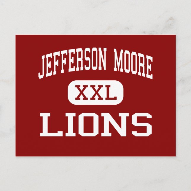 Jefferson Moore - Lions - High School - Waco Texas Postcard (Front)