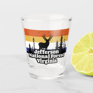 Jefferson National Forest Virginia Shot Glass