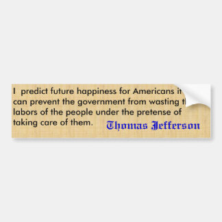 Jefferson Quote Bumper Sticker