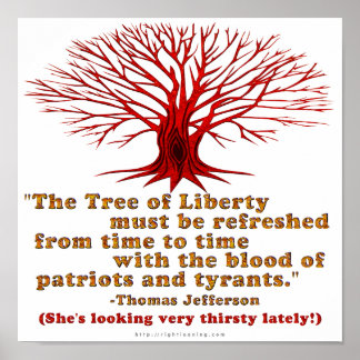 Jefferson Tree of Liberty Poster