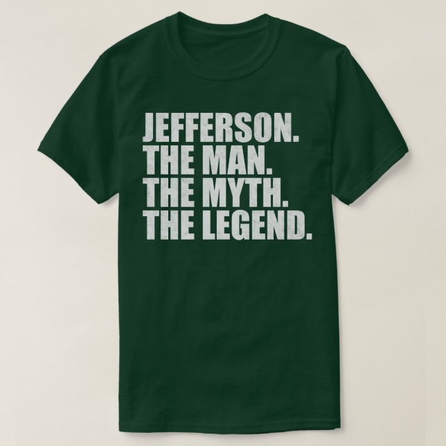 JeffersonJefferson Name Jefferson given name T-Shirt (Design Front)