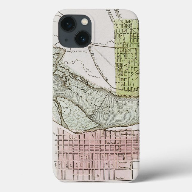 JEFFERSONVILLE, INDIANA: MAP Case-Mate iPhone CASE (Back)