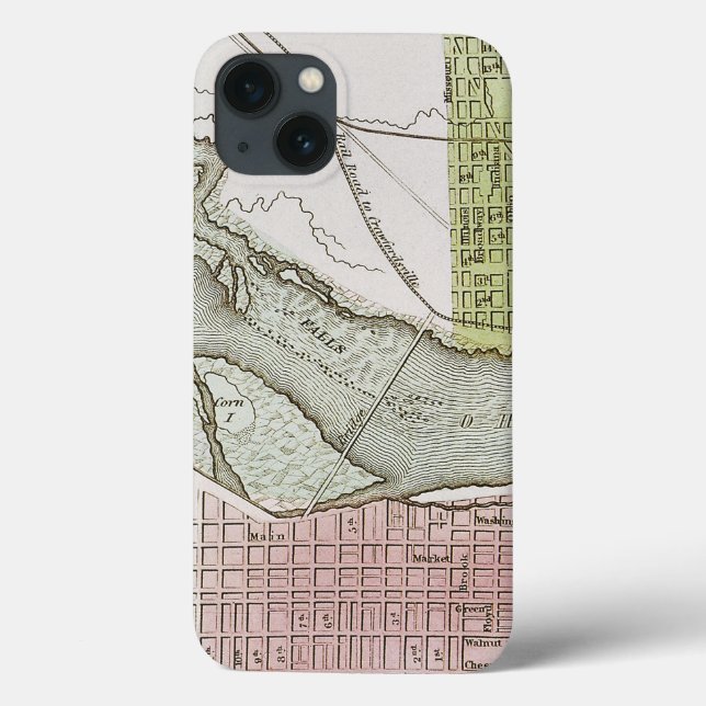 JEFFERSONVILLE, INDIANA: MAP Case-Mate iPhone CASE (Back)