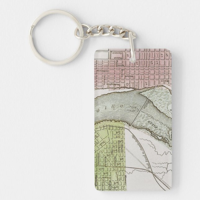 JEFFERSONVILLE, INDIANA: MAP KEY RING (Front)