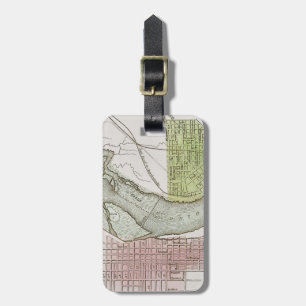 JEFFERSONVILLE, INDIANA: MAP LUGGAGE TAG