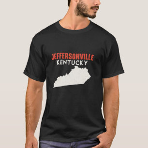 Jeffersonville Kentucky USA State America Travel K T-Shirt