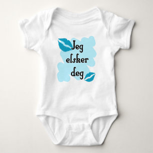Jeg elsker deg - Norwegian - I love Baby Bodysuit