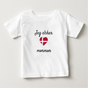 Jeg elsker mormor baby T-Shirt
