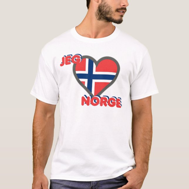 Jeg Elsker Norge (I Love Norway) T-Shirt (Front)