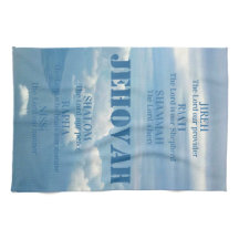 Jehova Jireh Shalom Rapha Blu Sky White Clouds