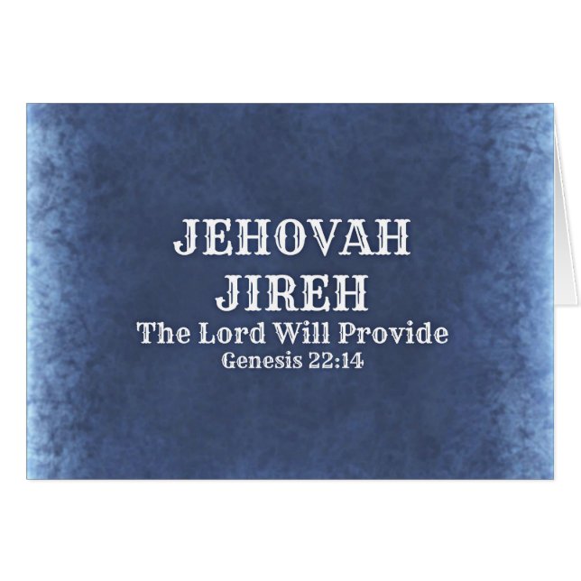 Jehovah Jireh (Front Horizontal)