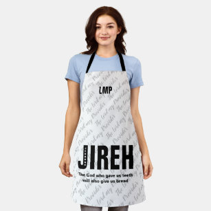 Jehovah Jireh Custom Christian Apron