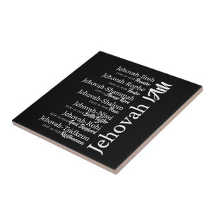 Jehovah names ceramic tile