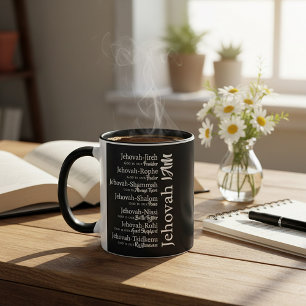 Jehovah names mug