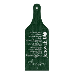 Jehovah names personalised cutting board