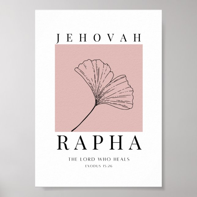 Jehovah Rapha Printable  Poster (Front)