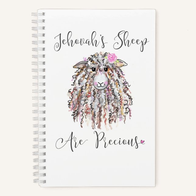 “Jehovah’s Sheep Are Precious” Notebook (Front)
