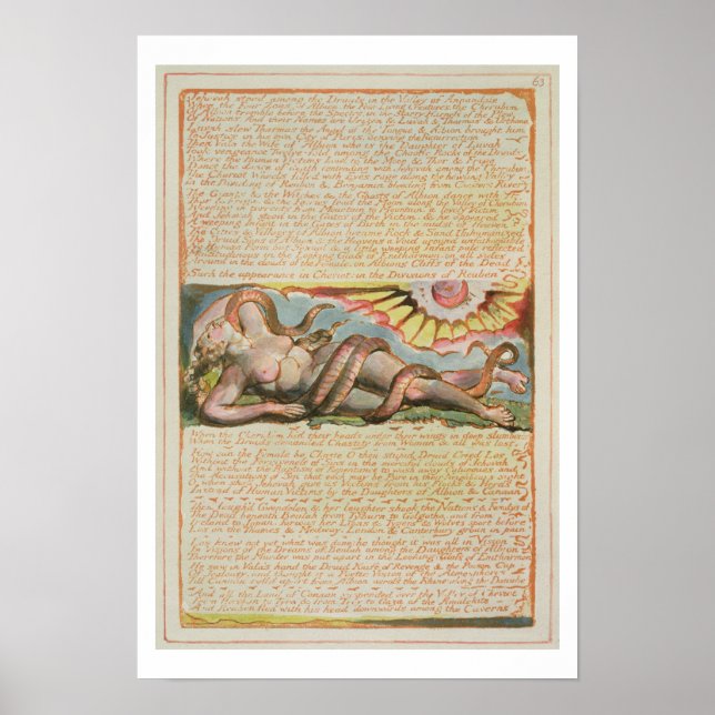 'Jehovah stood among the Druids...', plate 63 from Poster (Front)