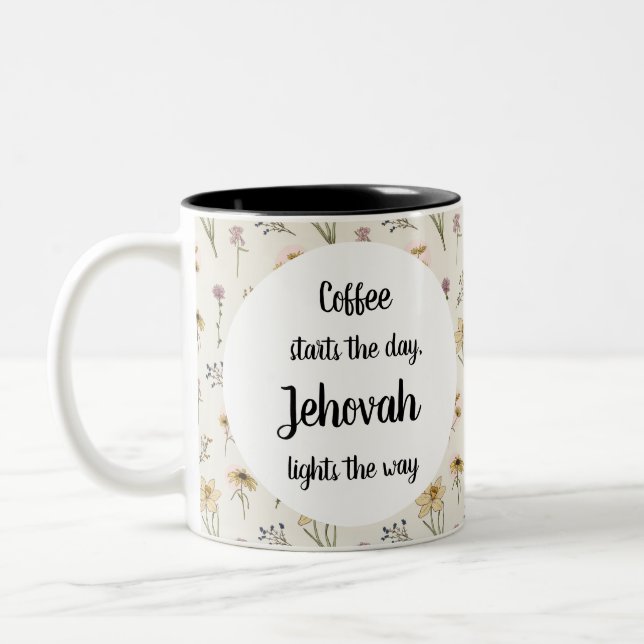 jehovah witness mug Jehovah lights the day (Left)
