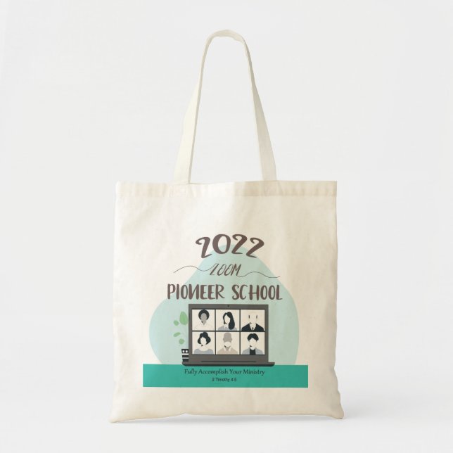 Jehovah Witness Zoom Pioneer School 2022   Square  Tote Bag (Front)
