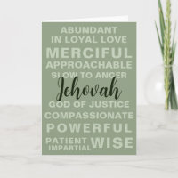 Jehovah's Qualities | JW Greeting
