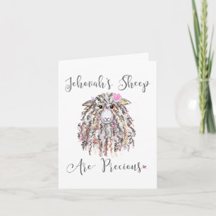 "Jehovah's Sheep Are Precious" Card