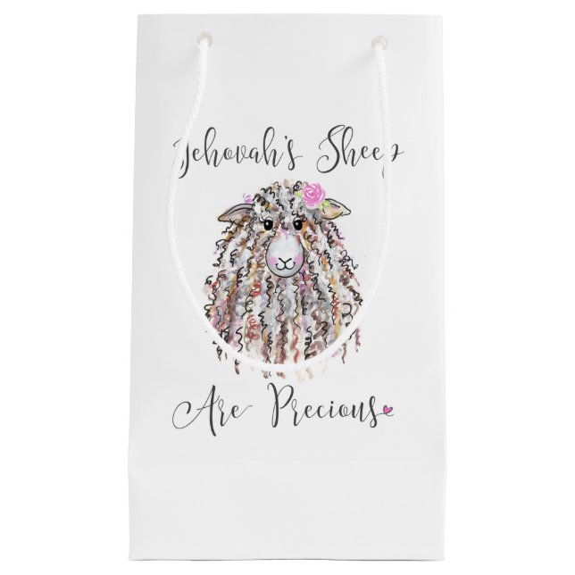 “Jehovah's Sheep Are Precious” Medium Gift Bag (Front)