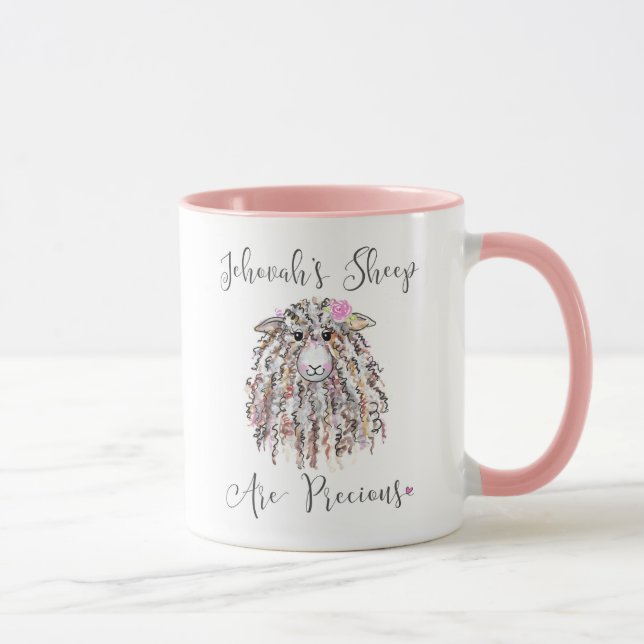 “Jehovah's Sheep are Precious” Mug (Right)