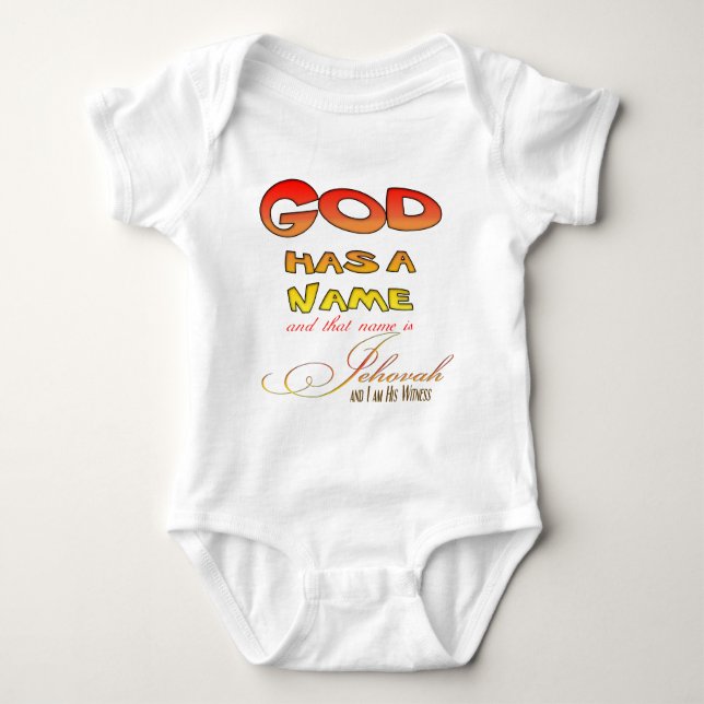 Jehovah's Witness Baby Bodysuit (Front)