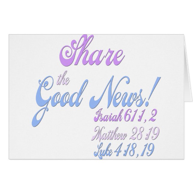 Jehovah's Witness Good News (Front Horizontal)