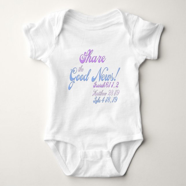 Jehovah's Witness Good News Baby Bodysuit (Front)