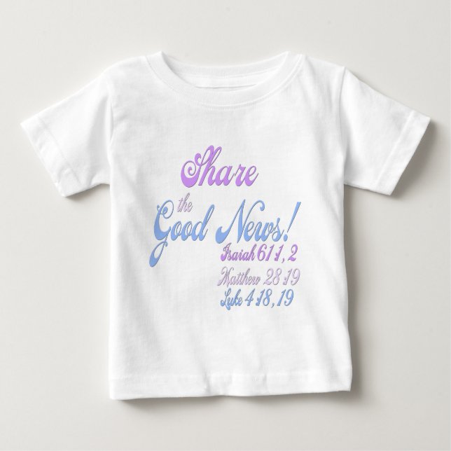 Jehovah's Witness Good News Baby T-Shirt (Front)