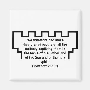 Jehovah's Witness Watchtower Matthew 28:19  Magnet